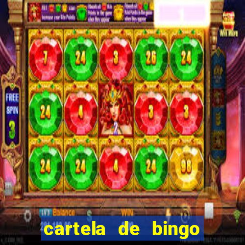 cartela de bingo cha de bebe